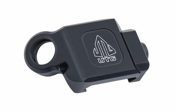 Bild von UTG Low-Pro Picatinny-Mount abgewinkelter QD Sling Swivel Adapter